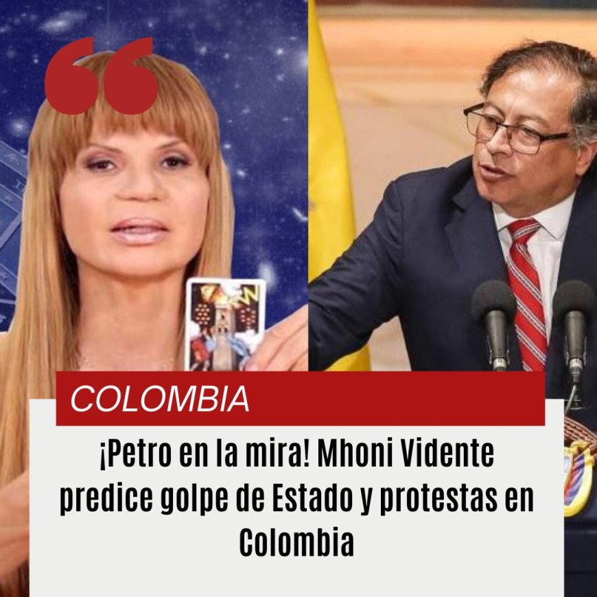 Mhoni Vidente vaticina un futuro turbulento para Petro y Colombia. Cuéntenos que Opina en Opinión Colombia.